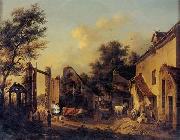 unknow artist European city landscape, street landsacpe, construction, frontstore, building and architecture. 288 oil painting picture wholesale